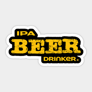 IPA Beer Drinker Sticker